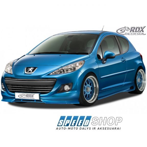 Peugeot 207 priekinio bamperio pažeminimas